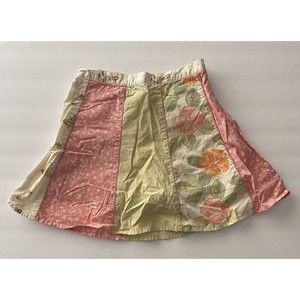 Gymboree Skirt Girls 7 Lined Shorts Panels Adjustable Waist Cotton Tropical